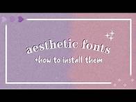 Video thumbnail for 25 FREE Aesthetic Fonts + Download Links