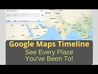 Video thumbnail for Google Maps Timeline - See Everywhere You've Been