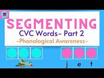 Video thumbnail for Segmenting /CVC Words / Phonological Awareness / Kindergarten / Preschool / Phonemic Awareness
