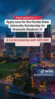 Video thumbnail for ExplorewithFestus (@explorewithfestus_) - Apply for Florida State University Graduate Scholarship 🇺🇸