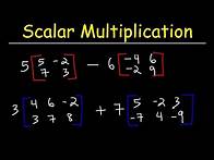 Video thumbnail for Scalar Multiplication of Matrices and Matrix Operations