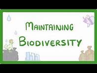 Video thumbnail for GCSE Biology - Maintaining Biodiversity