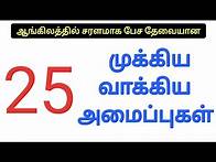 Video thumbnail for 25 Important English sentence patterns | English sentence formulas | English sentence structures