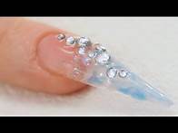 Video thumbnail for Icy Blue Marble UV Gel Stiletto Nail Tutorial