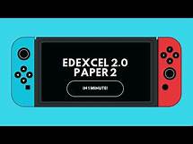 Video thumbnail for Edexcel 2 0 Paper 2 in 1 Minute!