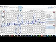 Video thumbnail for Create signature image with transparent background