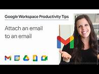Video thumbnail for Attach an email to an email in Gmail