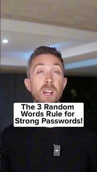 Video thumbnail for The 3 Random Words Rule For Strong Passwords