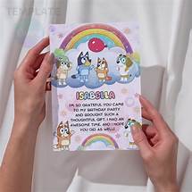 Video thumbnail for Editable Bluey Birthday Invitation , Digital Invitation Canva Template for Kids & Girl , Pink Printable Bluey Party Invite, Instant Download - Etsy