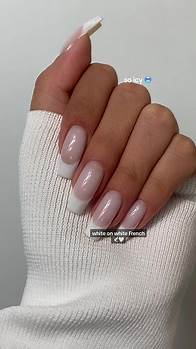 Video thumbnail for White on White French Nail Design Tutorial
