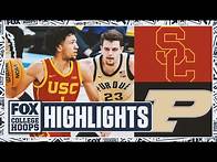 Video thumbnail for USC Trojans vs. Purdue Boilermakers Big Ten Tournament Highlights | FOX College Hoops