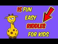 Video thumbnail for 15 Easy Riddles For Kids With Answers To Test Your Brain IQ
