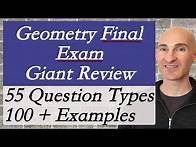 Video thumbnail for Geometry Final Exam Review