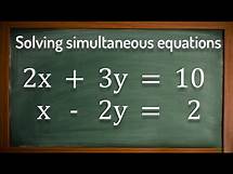 Video thumbnail for Simultaneous Equations explained step by step - GCSE Maths