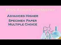 Video thumbnail for Advanced Higher: Specimen Paper Section 1 Multiple Choice