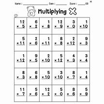 Video thumbnail for 44 Printable Multiplying Practice Worksheets. Numbers 1-12. 1st-4th Grade Math. - Etsy