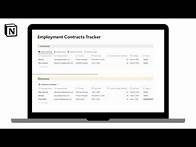 Video thumbnail for Employment Contracts Tracker | How to track employment contracts in @Notion
