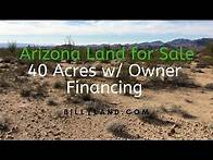 Video thumbnail for Arizona Land for Sale 40 Acres, Yavapai County, Owner Financing