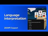 Video thumbnail for Using Language Interpretation in your meeting or webinar