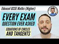 Video thumbnail for Every exam question ever asked… Equations of Circles & Tangents // [Edexcel GCSE Maths, Higher]