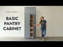 Video thumbnail for How to Build a Simple Pantry Cabinet with Pull Out Shelves