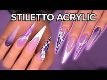 Video thumbnail for ✨ EASY OMBRE ACRYLIC STILETTO NAILS DESIGN 💜 BEGINNER FRIENDLY SPRING NAIL ART 🌸