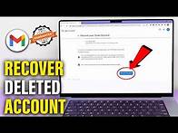 Video thumbnail for How to Recover Deleted Gmail Account 2025 PC/Laptop