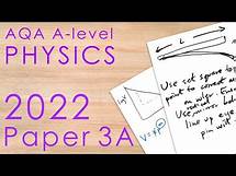 Video thumbnail for AQA 2022 Paper 3A - A-level Physics Past Paper