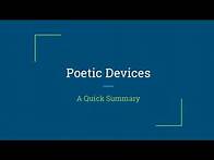 Video thumbnail for Poetic Devices