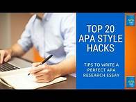Video thumbnail for APA Style Research Paper Format: Review of Model APA Research Paper