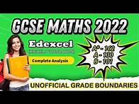 Video thumbnail for GCSE Maths 2022 Edexcel | Higher | Foundation | Unofficial Grade Boundaries