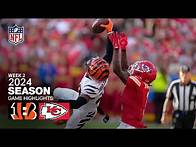 Video thumbnail for Cincinnati Bengals vs. Kansas City Chiefs Game Highlights | NFL 2024 Season Week 2