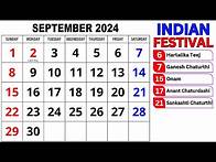 Video thumbnail for Calendar September 2024 | September Calendar 2024 with Holidays | September 2024 Calendar | Calendar