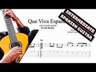 Video thumbnail for Que Viva España TAB - spanish acoustic guitar tabs (PDF + Guitar Pro)