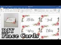Video thumbnail for How to make DIY Place Cards with mail merge in MS Word and Adobe Illustrator