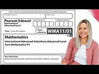 Video thumbnail for Pure 1 Jan 2022 Exam IAL WMA11/01