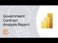 Video thumbnail for Government Contract Analysis Report in Power BI
