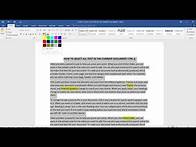 Video thumbnail for How to select all text in Word without dragging or scrolling