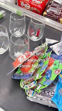 Video thumbnail for Minute to Win It Thanksgiving Game Night Ideas