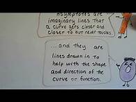 Video thumbnail for Algebra II 10.4B, What are Asymptotes