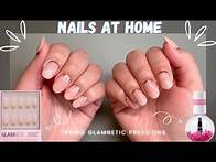Video thumbnail for Trying Glamnetic Press on Nails for the first time! DIY at home manicure