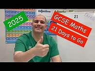 Video thumbnail for GCSE Maths 2025 Revision - 21 Days To Go - Corbettmaths