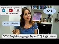 Video thumbnail for GCSE English Language - Paper 2: Section A Question 3 - Edexcel