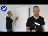 Video thumbnail for How to prepare and paint a door - Using a Purdy roller and Dulux paint