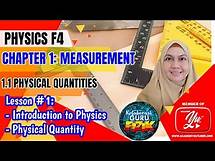 Video thumbnail for Physics F4 KSSM I 1.1 Physical Quantities Part 1