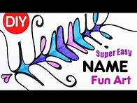 Video thumbnail for How to Create Art Using Your Name | Easy Fun DIY