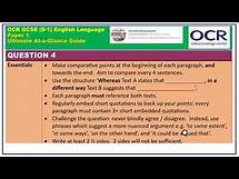 Video thumbnail for Ultimate At-a-Glance Guide to OCR GCSE English Language Paper 1