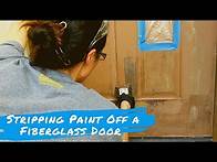 Video thumbnail for How to Strip Paint OFF a Fiberglass Front Door | Latex/Oil/Factory Finish | Max Strip Paint Stripper
