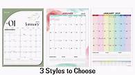 Video thumbnail for Desk Calendar 2025-2026 (12"x17") with Lines, 2025 Calendar Monthly Wall Calendar from Jan 2025 to Jun 2026, Vertical Large Monthly Family Calendar 2025 for Wall, Calendario 2025