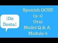 Video thumbnail for Spanish GCSE Oral | Module 6 Questions and Answers